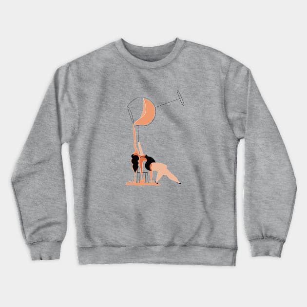 Flashdance Happy Hour Crewneck Sweatshirt by damppstudio